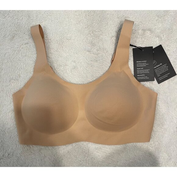knix Other - Knix NWT Pullover Wireless Seamless Bra Large Warm Sand Color Adjustable